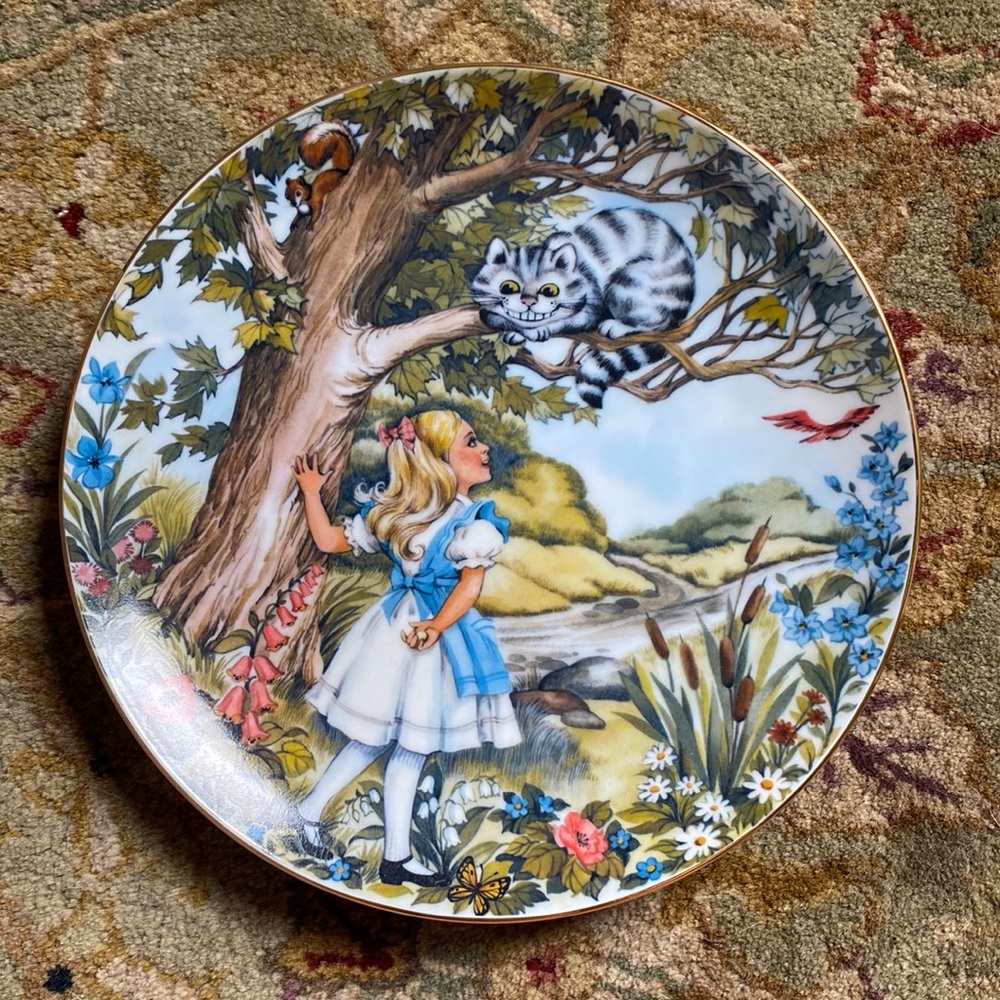 VTG “The Cheshire Cat” Collectable Vintage Plate (LIMITED EDITION)